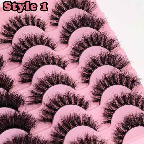 Pestañas Postizas Leafmoon 21 Pares 3 Estilos 8d Volumen