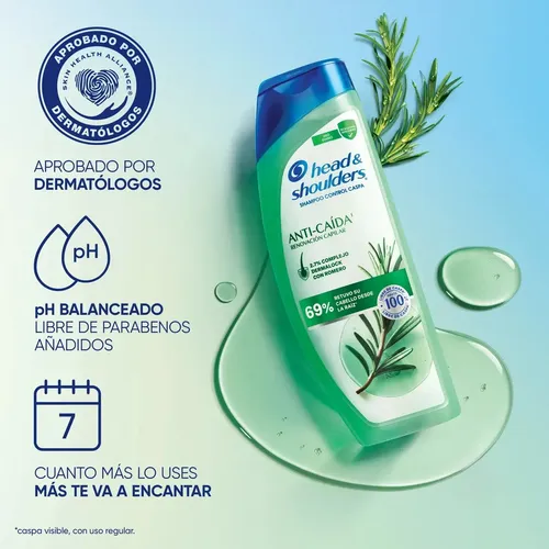 Shampoo Head & Shoulders Anti-Caída’ Renovación Capilar 375 ml