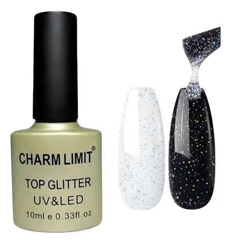 Charm Limit Top Coat Con Glitter Uv Led