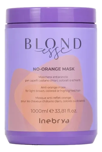Mascarilla Capilar Inebrya Blondesse No-orange 1000ml Para C