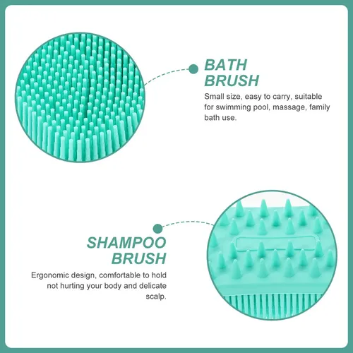Cepillo De Silicona For Ducha Y Lavado De Cabello, Exfolian