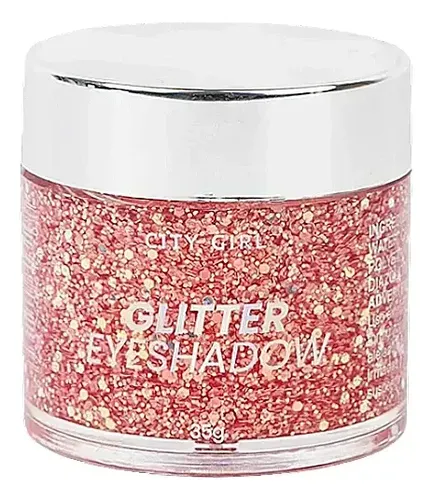 Mini Pote Gel Con Glitter Cola De Sirena Holográfico Rojo Brillante