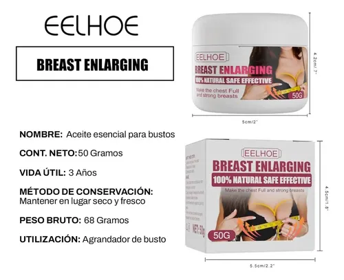 Crema Agrandadora Busto Eelohe Reafirma Nutre 50g Neutra