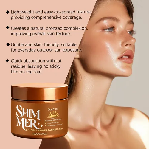 Golden Shimmer Gel, 150 G / 5.29 Oz (4count-mhg-150g)