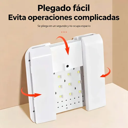Cabina Uv Led Uñas Plegable 72 Luces Tactil 4 Temporizadores