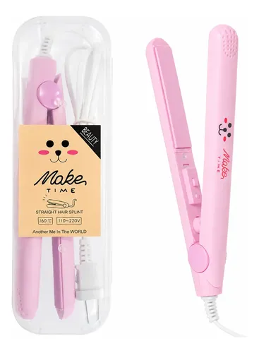 Planchita Mini Make Time Rosa Cerámica Turmalina Para Viaje
