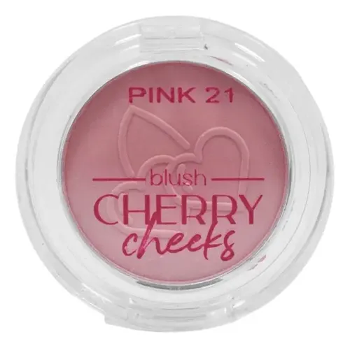Rubor Individual Cherry Cheeks Compacto Pink 21 Tono Del Maquillaje T1