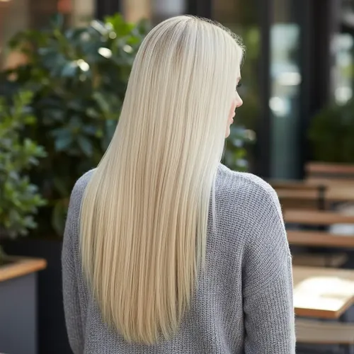Extensión Cortina De Pelo Sintético Símil Natural Liso