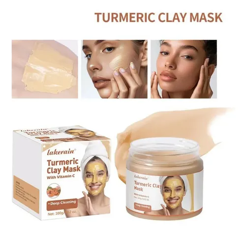 Mascarilla De Arcilla De Cúrcuma Mascarilla De Barro Facial
