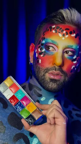 Paleta Maquillaje Artístico Cremoso Al Aceite Paris Night