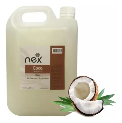 Shampoo Coco Nex Bidon X 2 Litros Cabellos Rulos Rizos Ondas