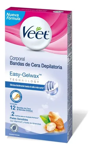 Veet Banda Depilatoria X12 Piel Sensible