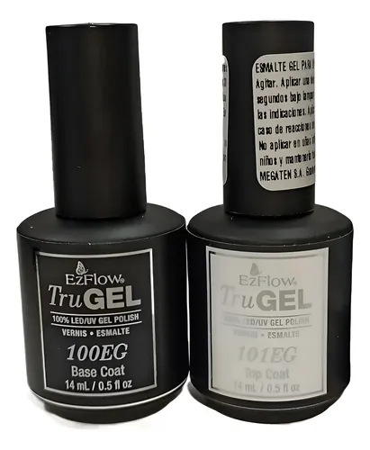Esmalte Uñas Semipermanente Gel Ezflow Trugel Base Top Coat