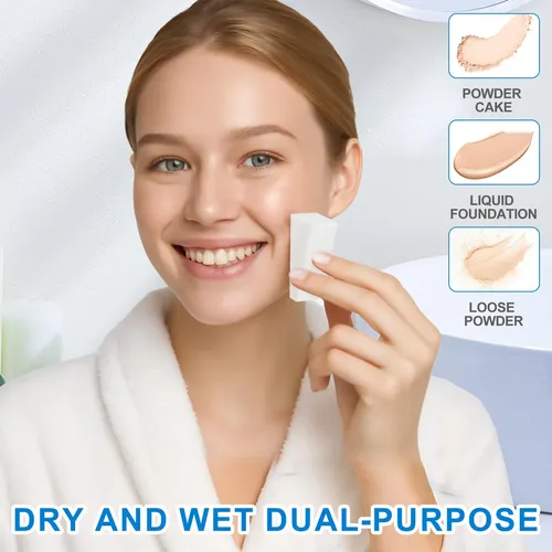 Esponjas Cosméticas Triangulares Lilac Paquete De 120 Unidad