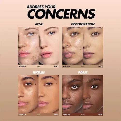 Base de porcelana caliente Hd Skin Foundation-1y08, 30 ml de maquillaje