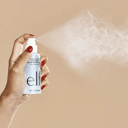 E.l.f Spray Fijador Maquillaje 80ml | Micro Fino E Hidratant Tono Del Primer Blue Light