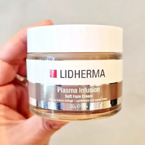 Crema Facial Lidherma Plasma Infusion Antiedad + contorno de ojos Apto Todo Tipo de piel