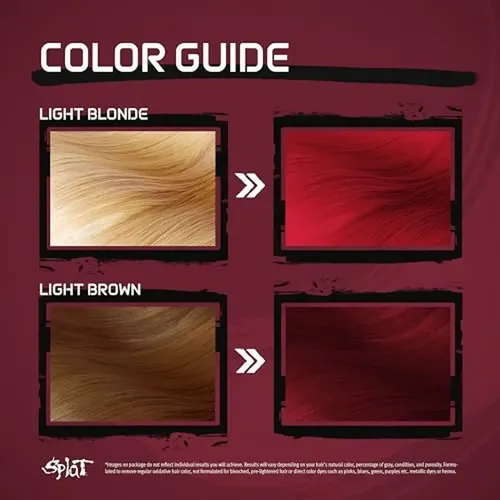 Tinte Semipermanente Para Cabello Splat, Vegano Y Libre De C