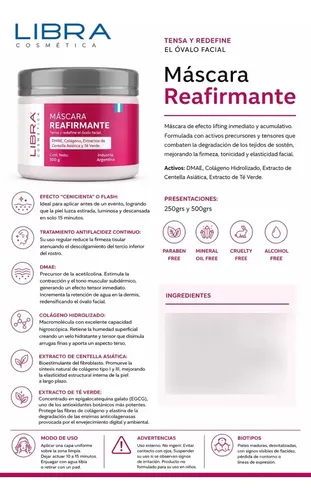 Mascara Facial Reafirmante 250g Libra