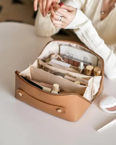 Bolsa De Cosméticos Eachy Travel, Bolsa De Maquillaje Imperm