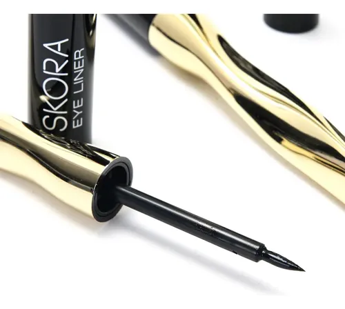 Delineador Líquido Negro Ojos Pluma Skora Caja 24 Unidades
