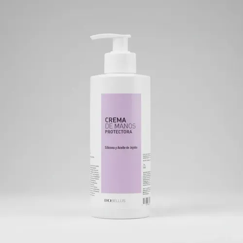 Crema De Manos Biobellus 400ml Sin Fragancia Con Silicona Y Aceite De Jojoba Hidratante Protectora Humectante Piel Seca Rápida Absorción Todo Tipo De Piel Uso Profesional Y Hidratación Diaria