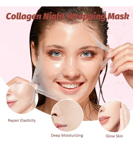 Mascarilla Facial Colágeno Noche 75ml X2 Piezas Todo Tipo De Piel