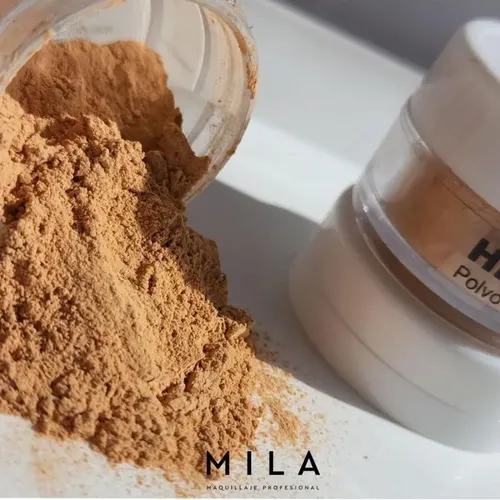 Polvo Volatil Traslucido Univesal Hd + Mini Polvera Mila Pro