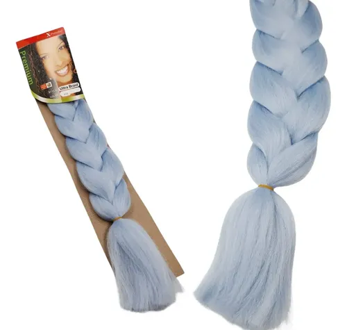 Kanekalon Extension Pelo Termico Trenza Africana 60cm Lfme Celeste Super Claro A33