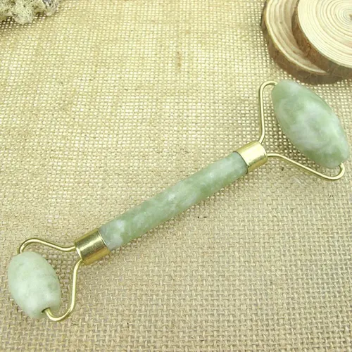 Rodillo De Jade Natural Masajeador Facial Y Antiarrugas