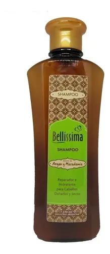 Shampoo Argan Cabellos Secos Dañados Bellissima 270 Ml