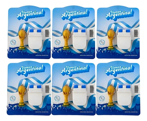 Maquillaje Stick Pintacara X6 Argentina Llavero Copa Mundial