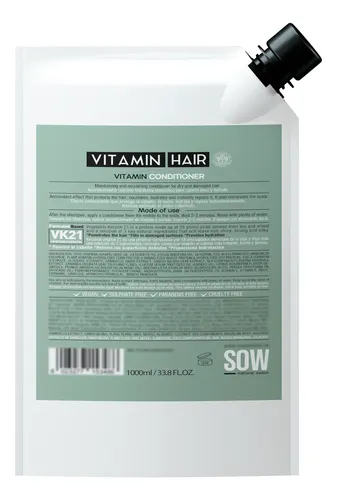 Refill Sow Vitamin Acondicionador Revitalizante X 1000 Ml