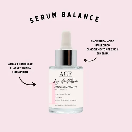 Kit Rutina Facial Gel Limpieza + Serum Vol 1 Acf By Dadatina