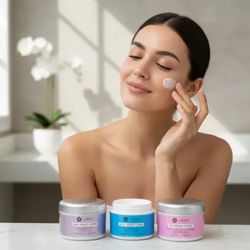 Kit Crema Facial Nutri + Hidra + Age 250grs Libra Cosmetica