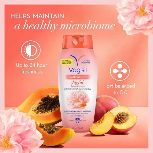 Limpieza Íntima Vagisil 12 Oz Peach Papaya
