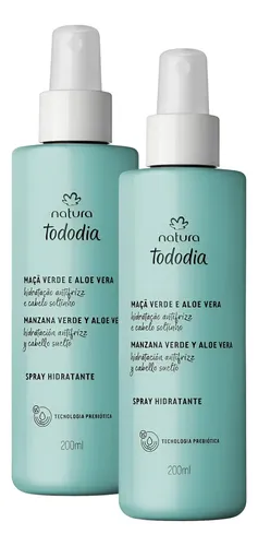 Spray Manzana Verde Y Aloe Vera Hidratante X2 Tododia Natura