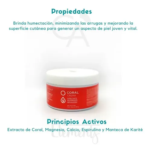 Crema Coral Humectante Reafirmante Reparadora X 250 Icono Tipo de piel Todo tipo de piel
