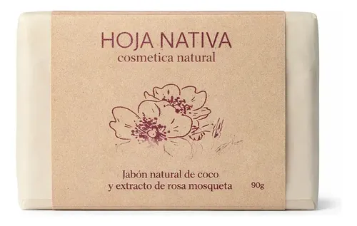 Jabón En Barra Natural Artesanal 90g Pack X3 Hoja Nativa