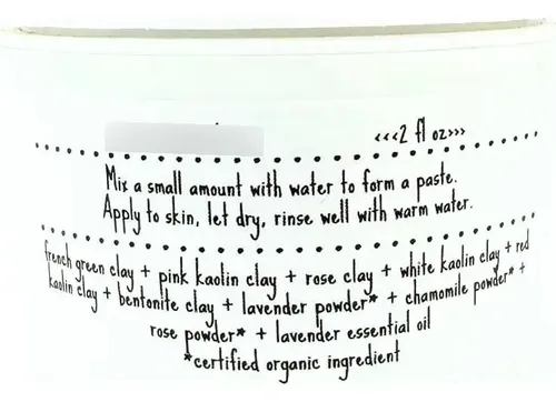 Mascarilla Facial Arcilla 6 Arcillas Con Pétalos De Flor