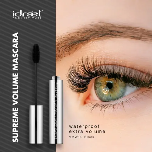 Idraet Supreme Volume Waterproof Mascara De Pestañas 13g Color Black