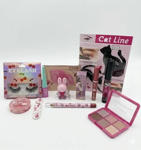 Combo Maquillaje Surtido Tonos Rosas.