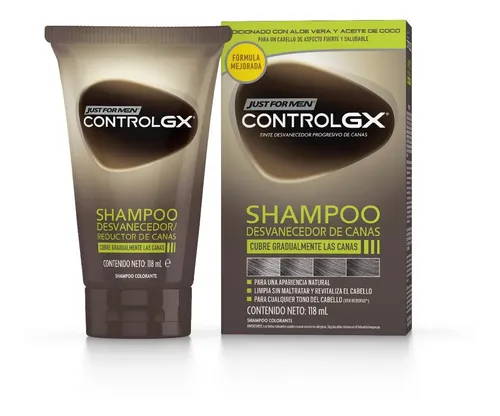Pack Tintura En Shampoo Just For Men Control Gx 3 Unidades