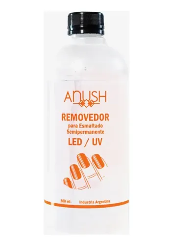 Anush Removedor De Esmalte Semipermanente Líquido Con Acetona 500ml