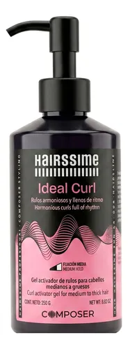 Hairssime Composer Ideal Curl Gel Restaurador De Rulos 250g