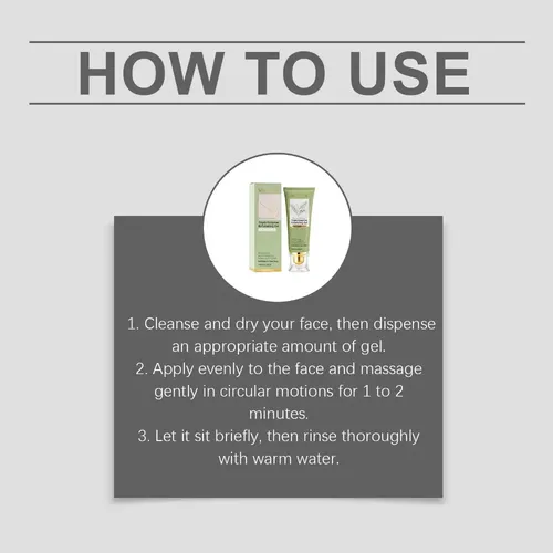 Gel Hidratante De Té Verde Para Limpieza Facial Diaria