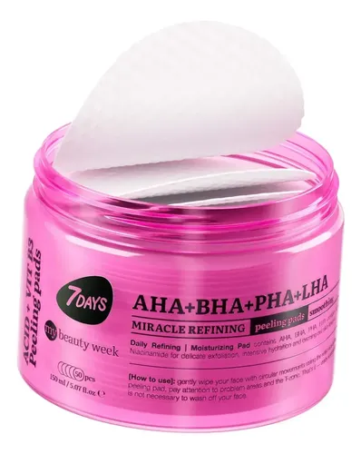 7days My Beauty Week Miracle Refining Peeling Pads Aha+bh