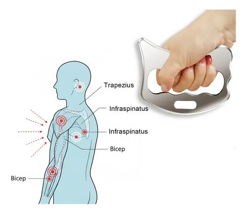 Herramientas De Masaje Gua Sha De Acero Inoxidable 5 En 1 By