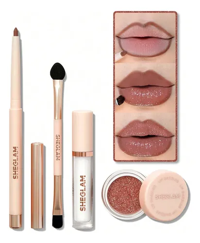 Kit Labial Con Glitter Sheglam Lip Dazzle