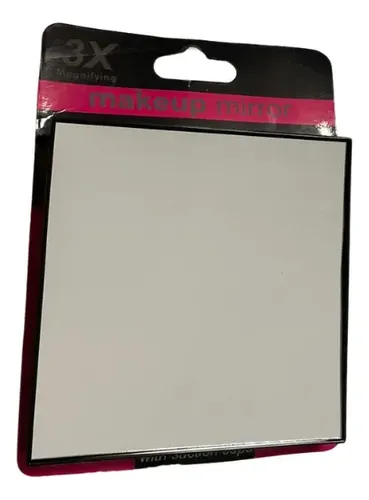 Espejo De Maquillaje Con Aumento 3x Y Ventosas Negro